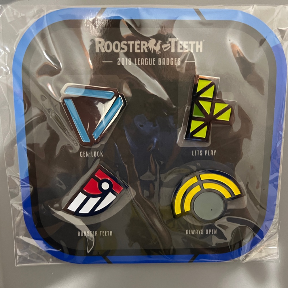 Rooster Teeth Extra Life: 2018 League Badges Pin Set